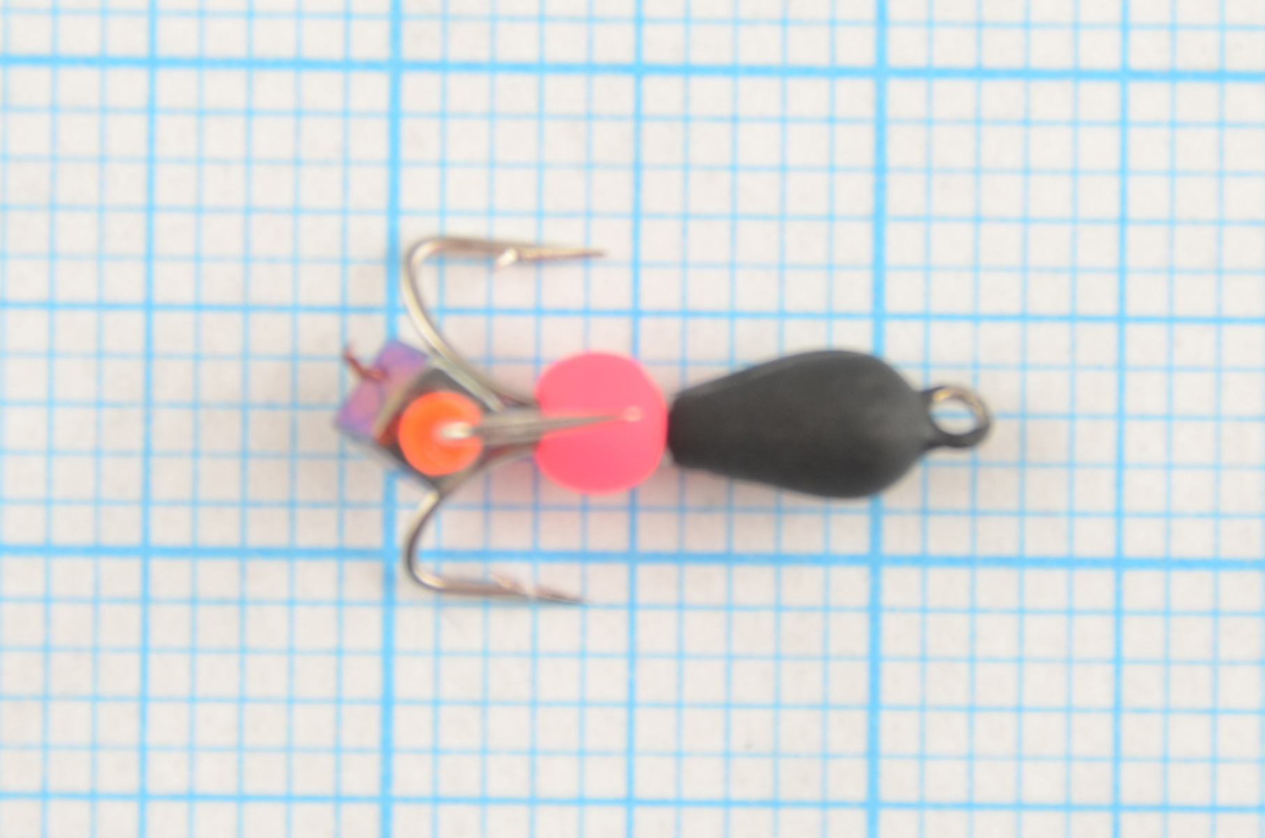 Мормышка Мир Вольфрама Черт Хамелеон кубик подвесной д. 3 мм