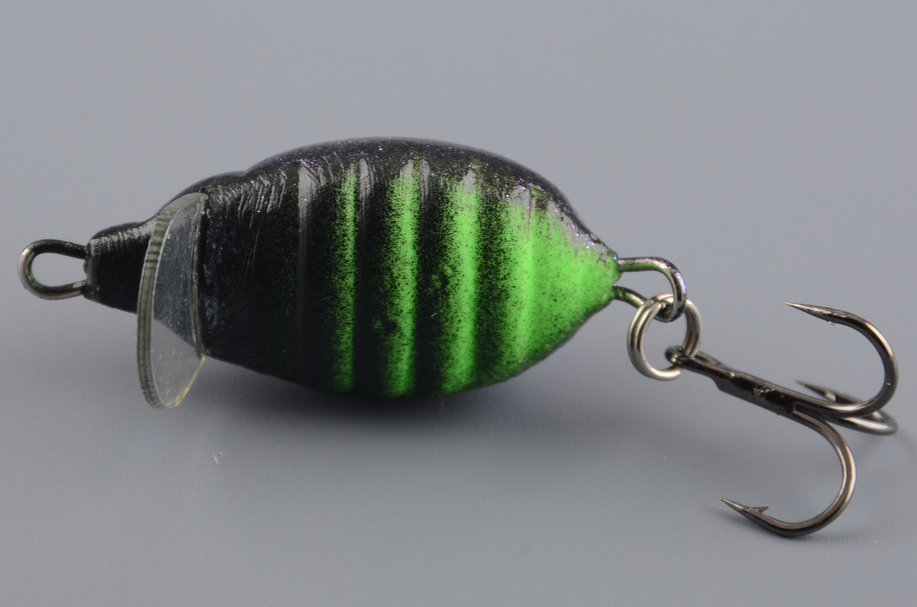 Воблер Белоречье Кренк Жук 3D 2гр тройник №10, цв. 2114