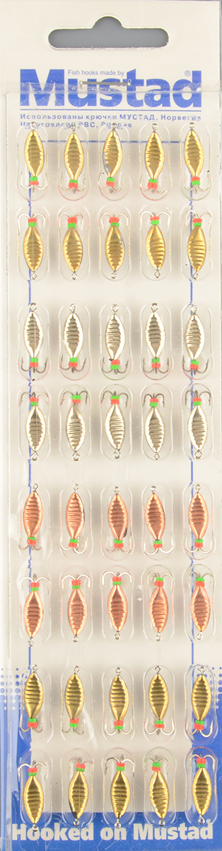 Набор мормышек РВС тип 3 702 Черт (уп.40шт)