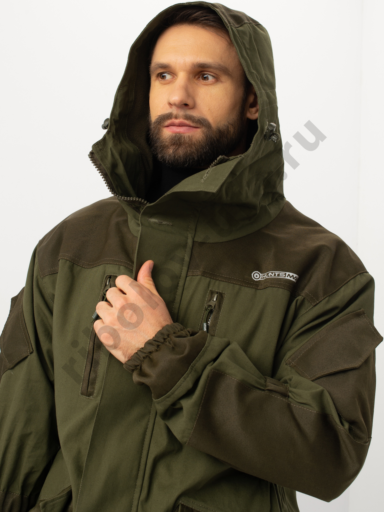 Костюм демисезон. Huntsman Горка-5 цв. Зеленый ткань Палатка/Гретта р. 44-46 рост 170-176 на молнии