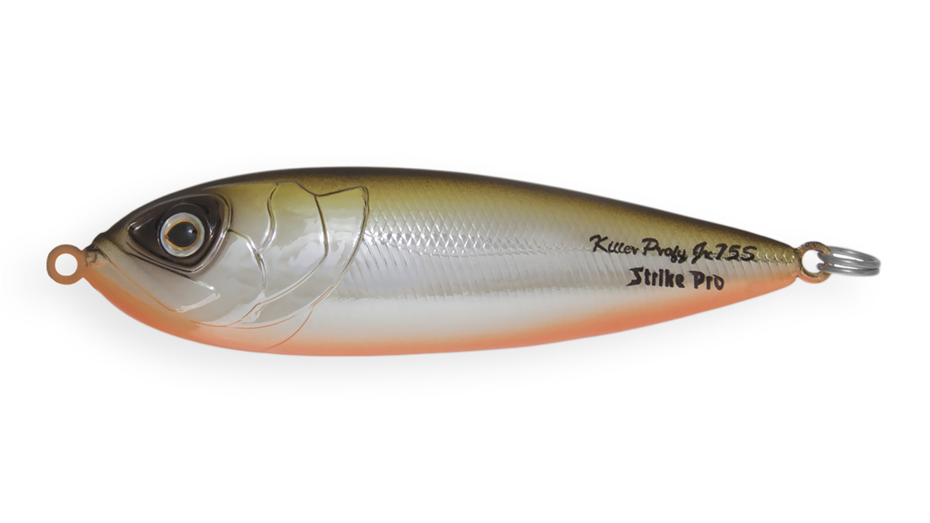 Блесна Strike Pro Killer Pike 75S шумовая 11гр, незац. одинарн. кр.VMC  PST-02S#A122