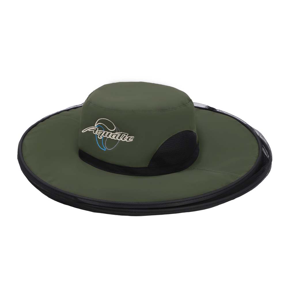 Шляпа Aquatic антимоскитная складная КА-19Х (цвет: хаки; UPF50+)
