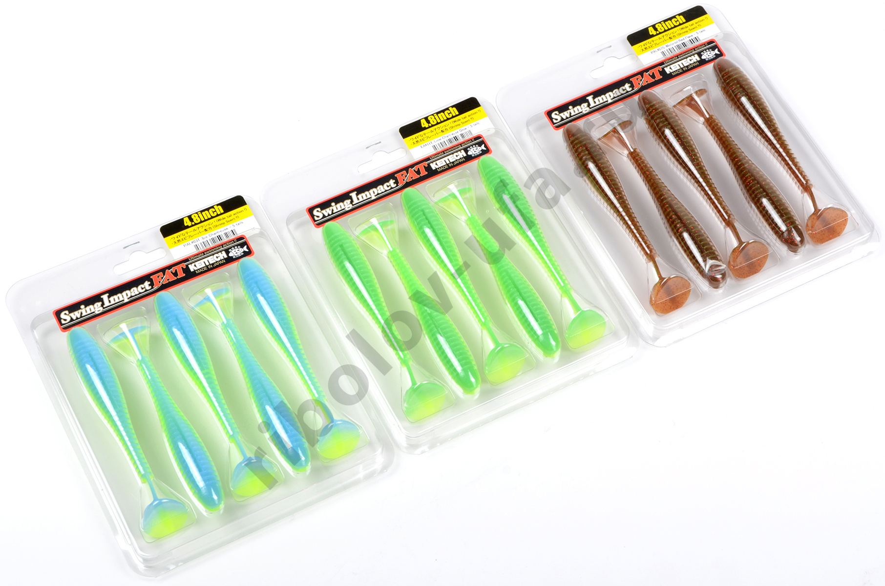 Силиконовая приманка Keitech Swing Impact Fat 4,8 in 12см 12гр (5шт/уп) # EA 20 Violet Chart Red FLK