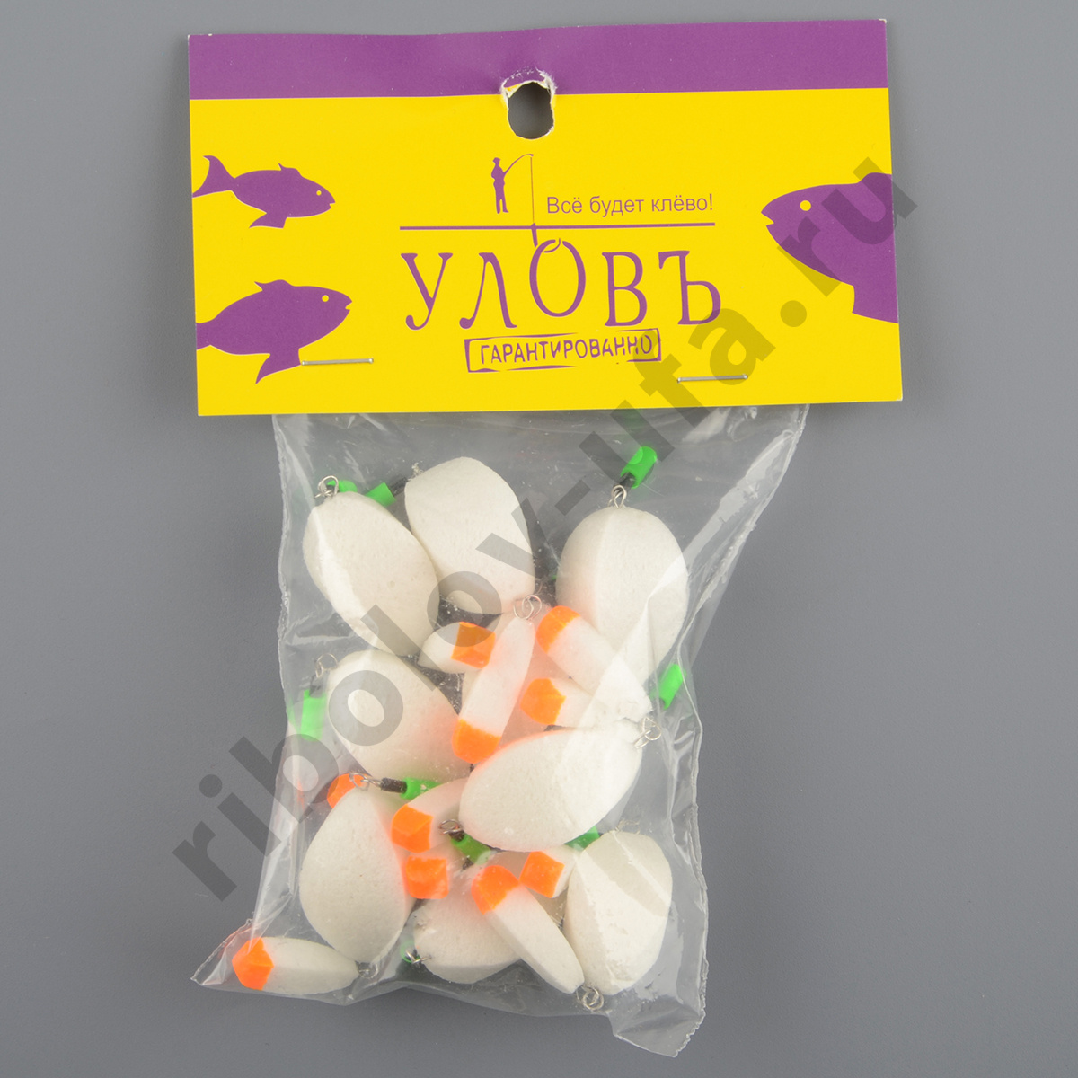 Поплавок зимний Улов №2 0,9-1,0г (10 шт) белый П.дв. б-2