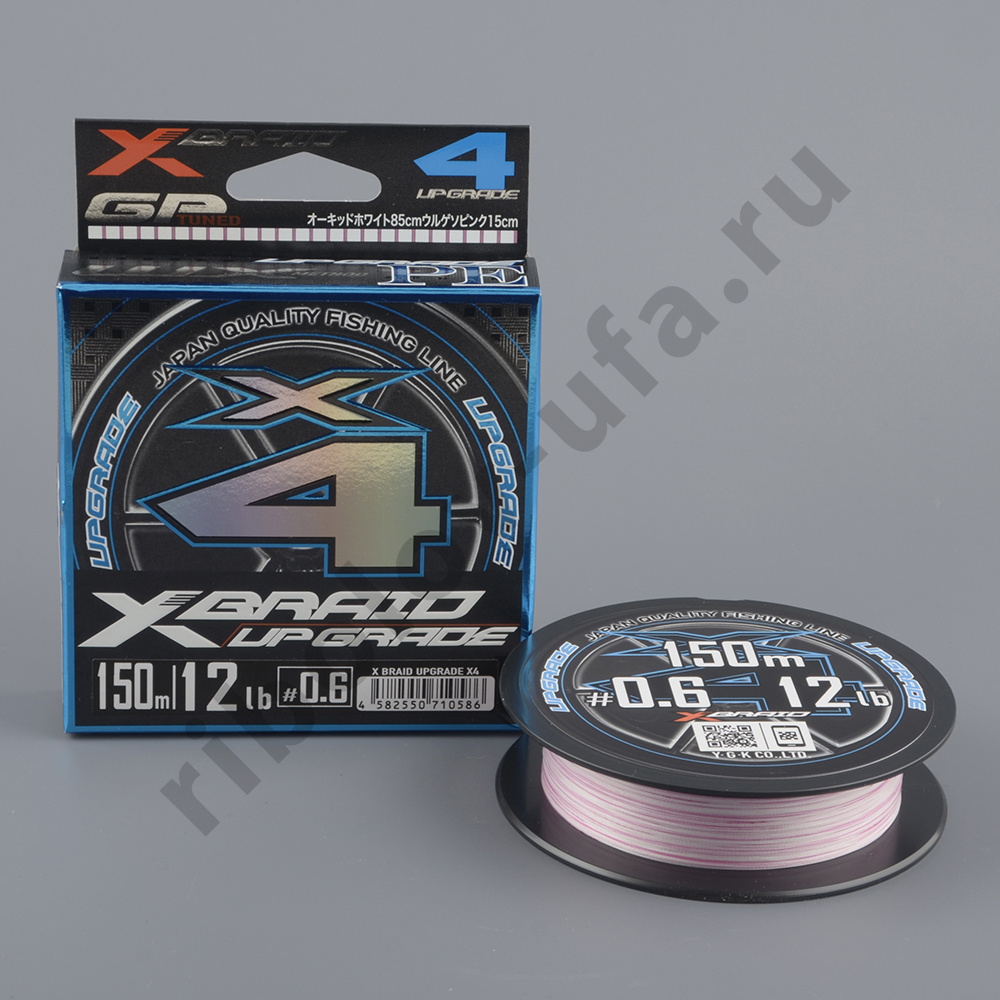 Шнур плетёный Ygk X-Braid Upgrade X4 150m #0.6/12 lb Color Mix