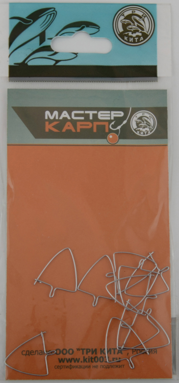 Клипса для опарышей треугольная №4 (уп/10шт) Три Кита