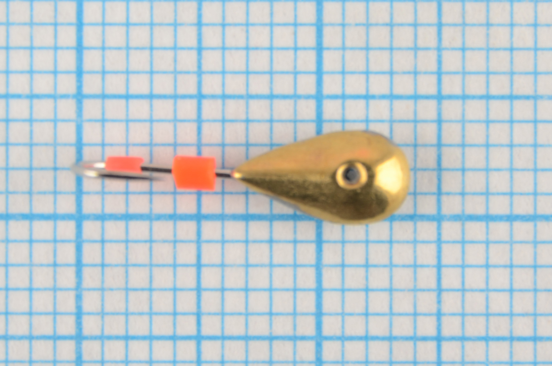 Мормышка Пирс Мастер свинцовая паяная Капля 4,5мм 0,28гр цв. латунь