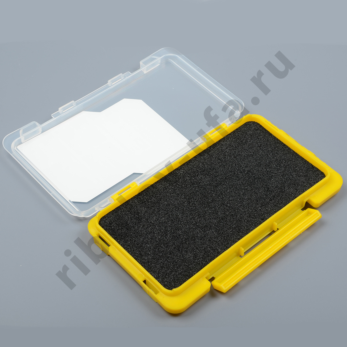 Коробка Kosadaka Slit Form Case B 175*105*18мм жёлтая стыкуемая, пенка с прорезями