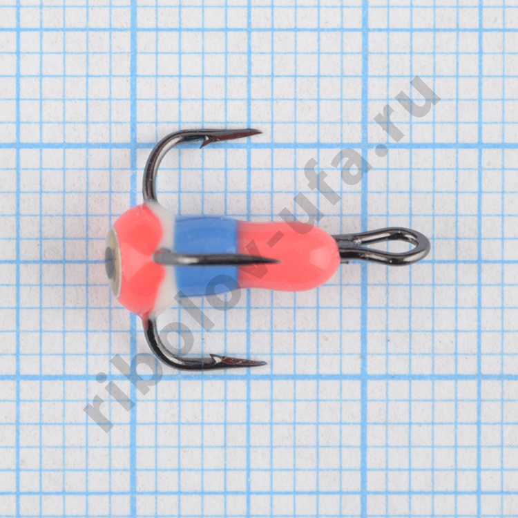 Тройник с 3D каплей Bravo Fishing №12-109P (Mustad) (10шт/уп)