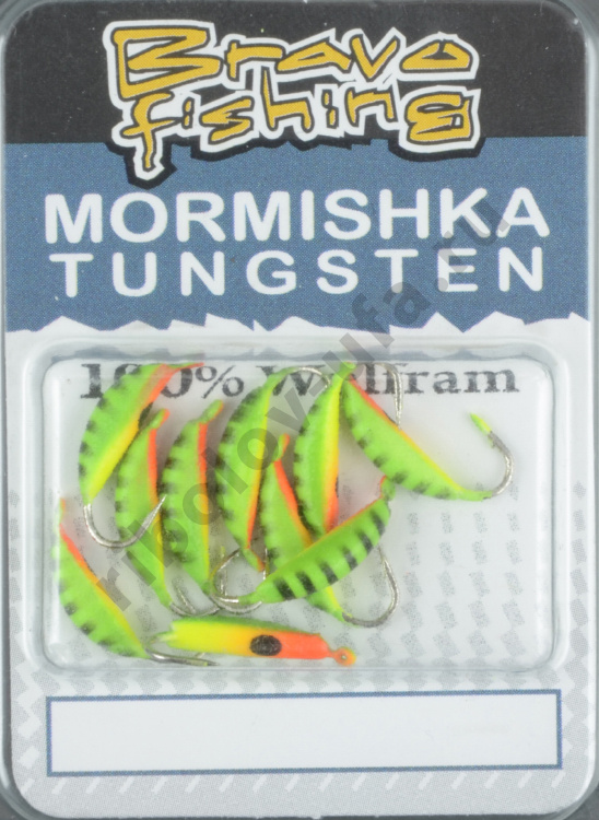 Мормышка вольфрам Bravo Fishing Супер банан с ушком крашенный 3.0 мм 0.74 гр 354Р