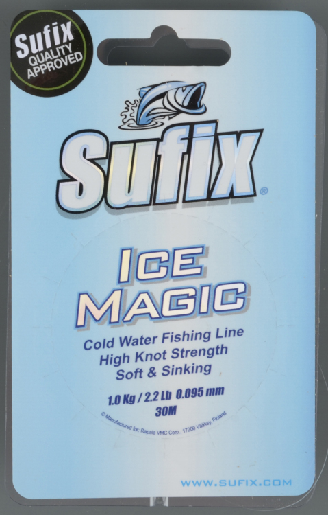 Леска Sufix Ice Magic Clear 30 м, 0,095 мм блистер