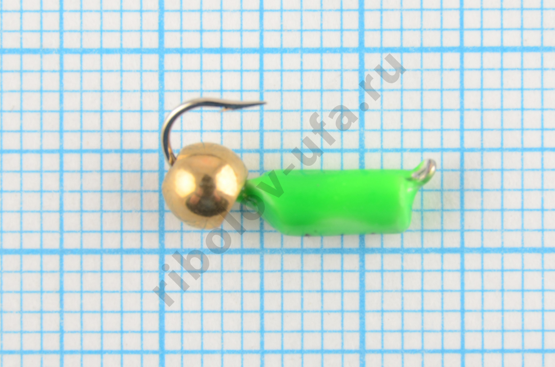 Мормышка Wormix точеная вольфрамовая Столбик d=3 с латунным шариком (зеленый) арт. 457