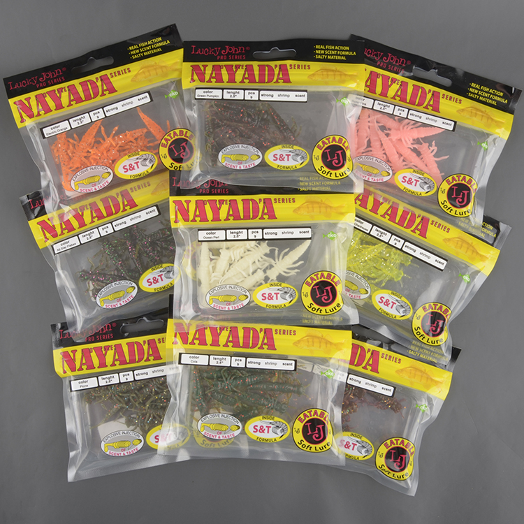 Силиконовая приманка Lucky John Pro Series Nayada 2.5in 5.1см /S21 (9шт/уп)