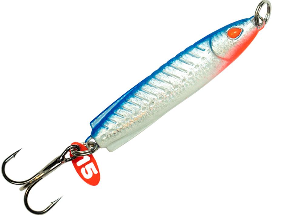Блесна Левша-НН Баллистик Blue Red Fluo голография L, 12гр, 4,5см