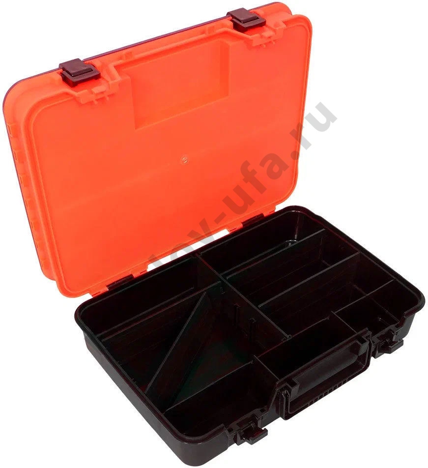 Чемодан Kosadaka 39*27*12см для приманок и снастей, двухъярусный, регулируемый, красный