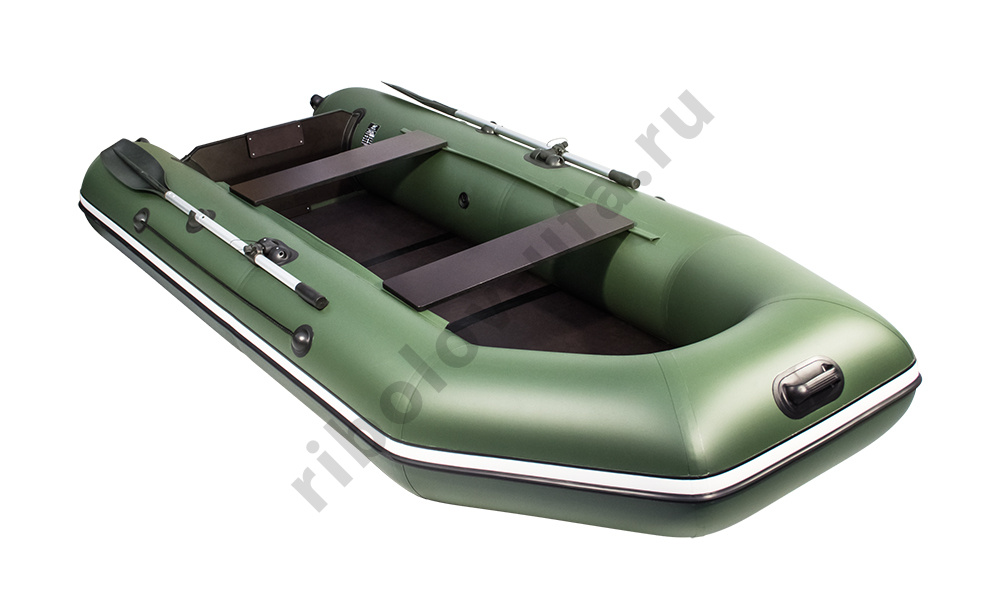 Лодка Аква 3200 Слань-книжка Киль зеленый