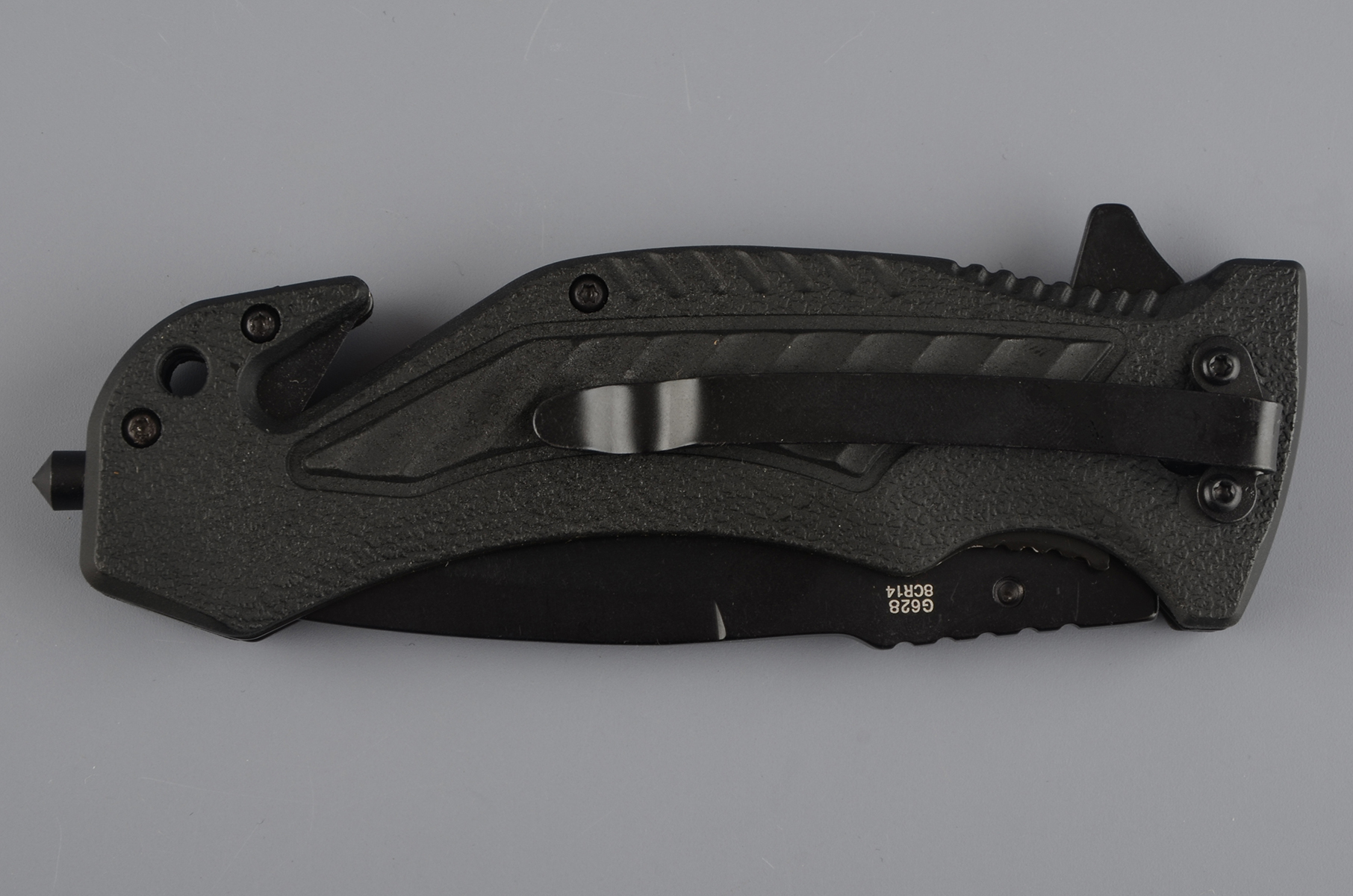 Нож складной туристический Ganzo G628-GY черно-серый