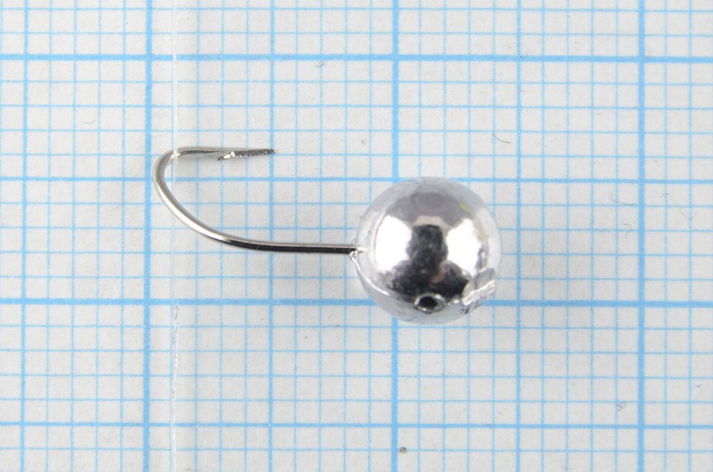 Мормышка литая Marlins Шар 6мм (1.22гр) кр. Crown никель 7000-400