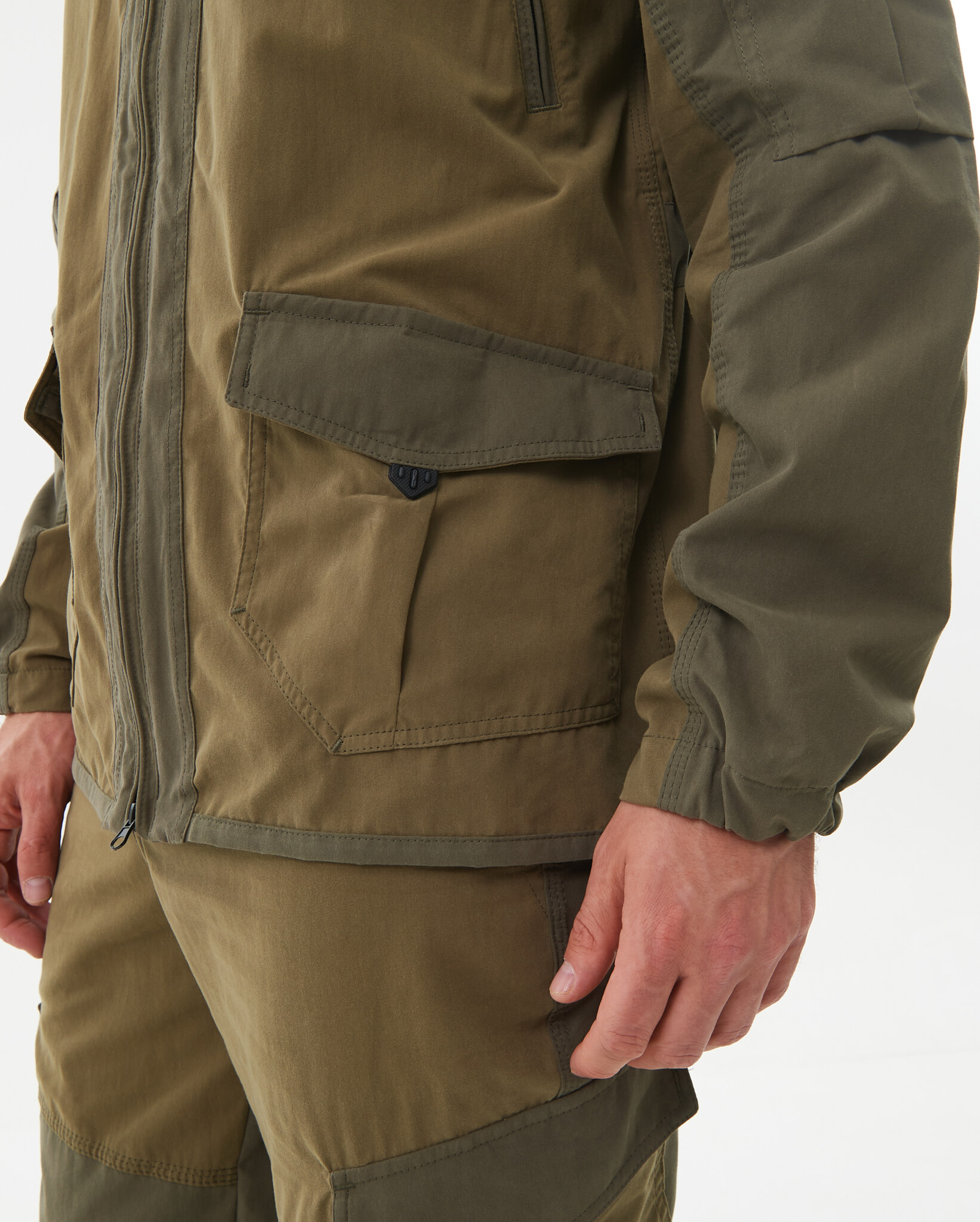 Костюм летний Горка-Люкс ткань Ravena Peach Wash цвет Хаки (Размер: 48-50, Рост: 170-176)