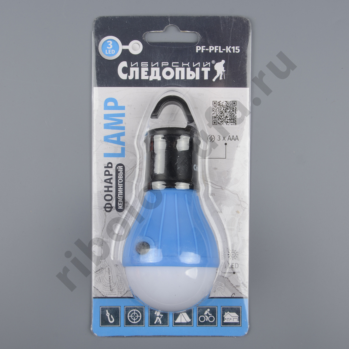 Фонарь кемпинговый Сибирский следопыт Lamp 3Led, 3xAAA