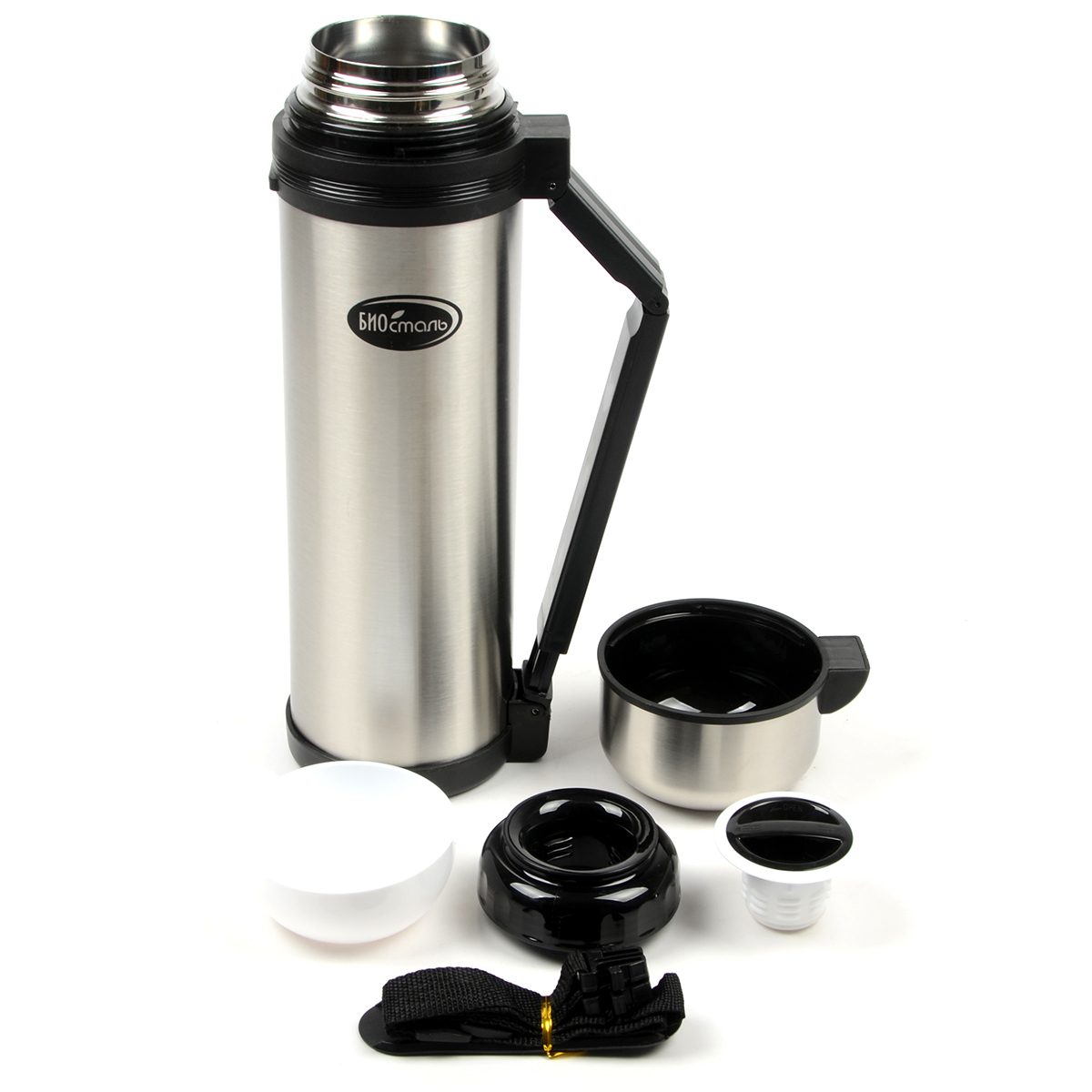 Термос Biostal универс. 2л с ручкой (NG-2000-1)