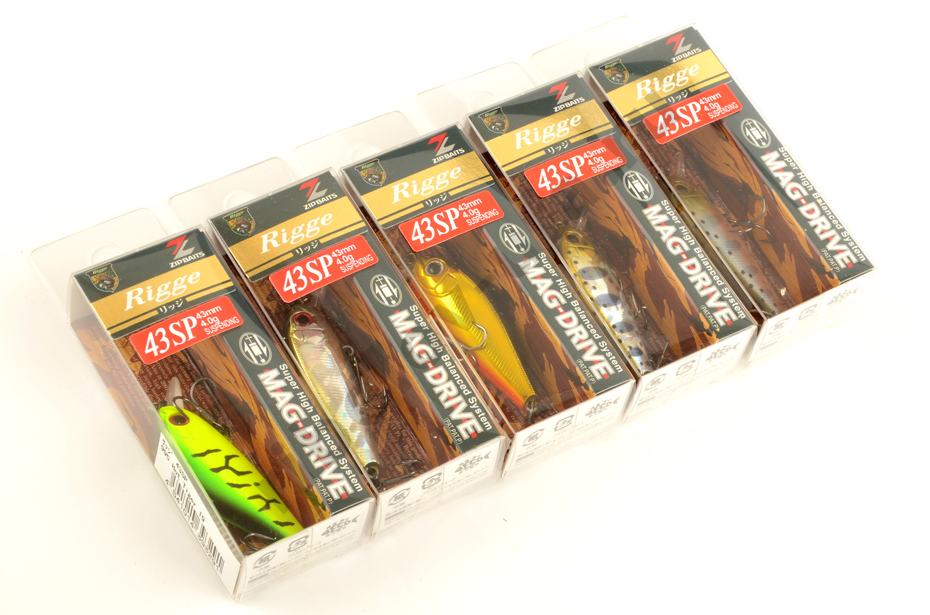Воблер Zipbaits Rigge 43SP, 43 мм, 4.0 гр., суспенд., загл. 0.2-0.6 м, цвет № 995