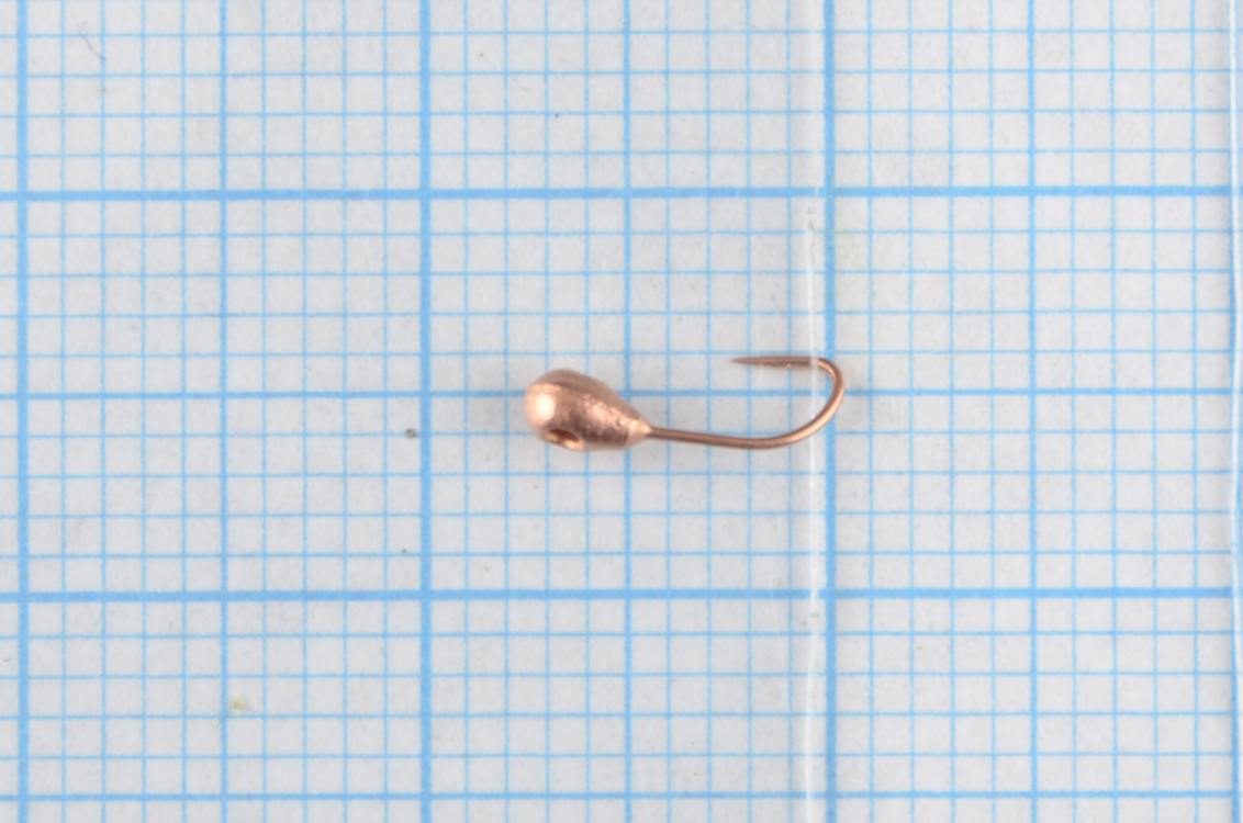 Мормышка вольфрам Bravo Fishing Капля с отверстием 2.0 мм 0.17 гр Cu