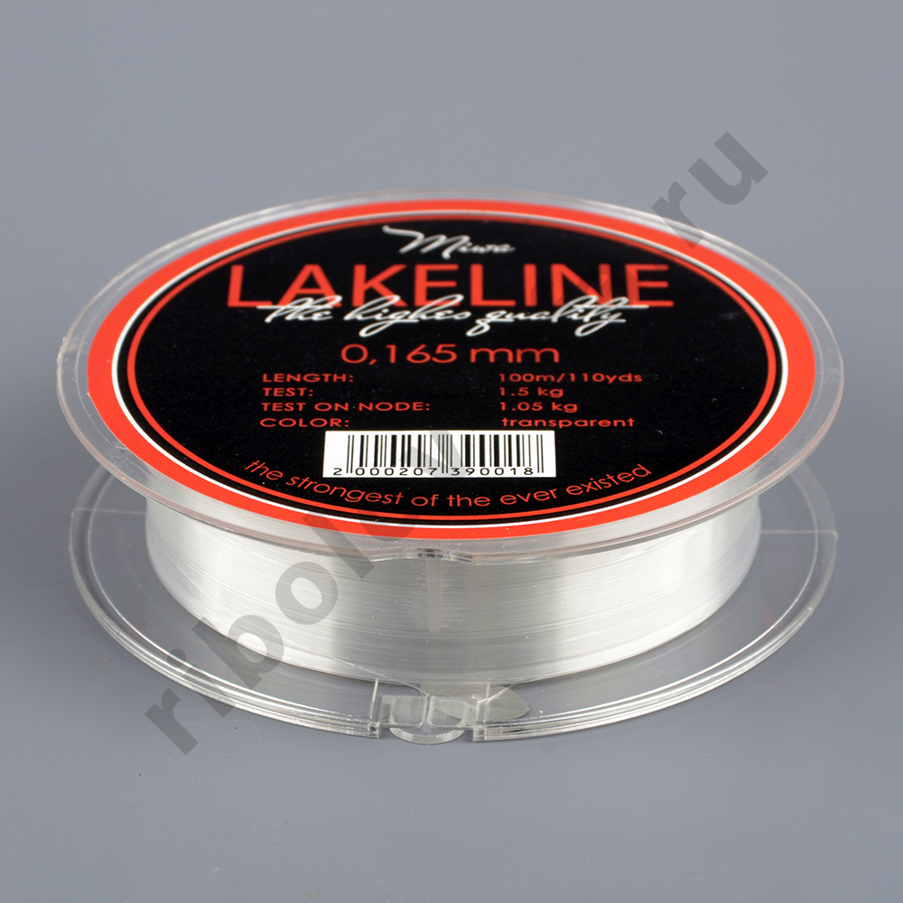Леска Miwa Lakeline Transparent 100 м 0.165 мм  