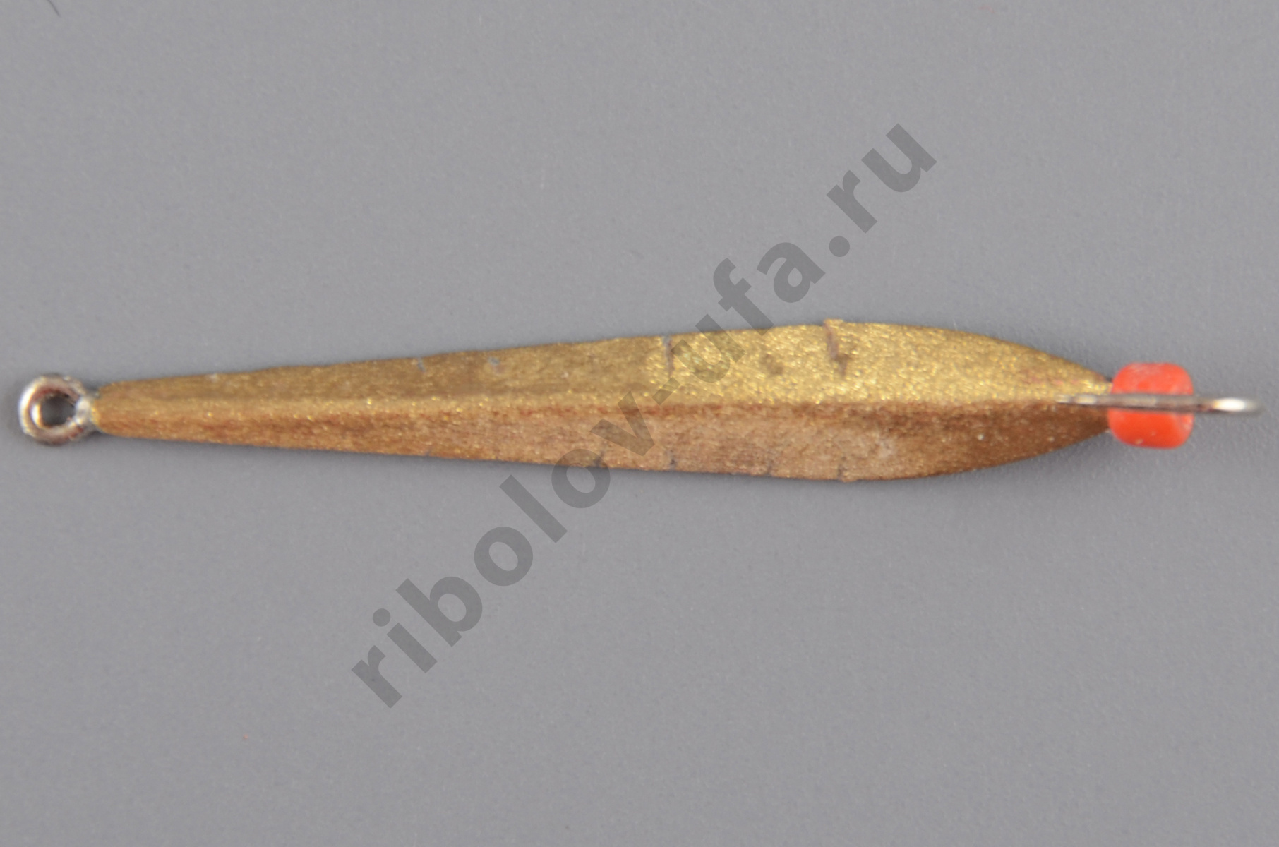 Блесна Курганская №23 с 1-м крючком, 30мм цв. золото