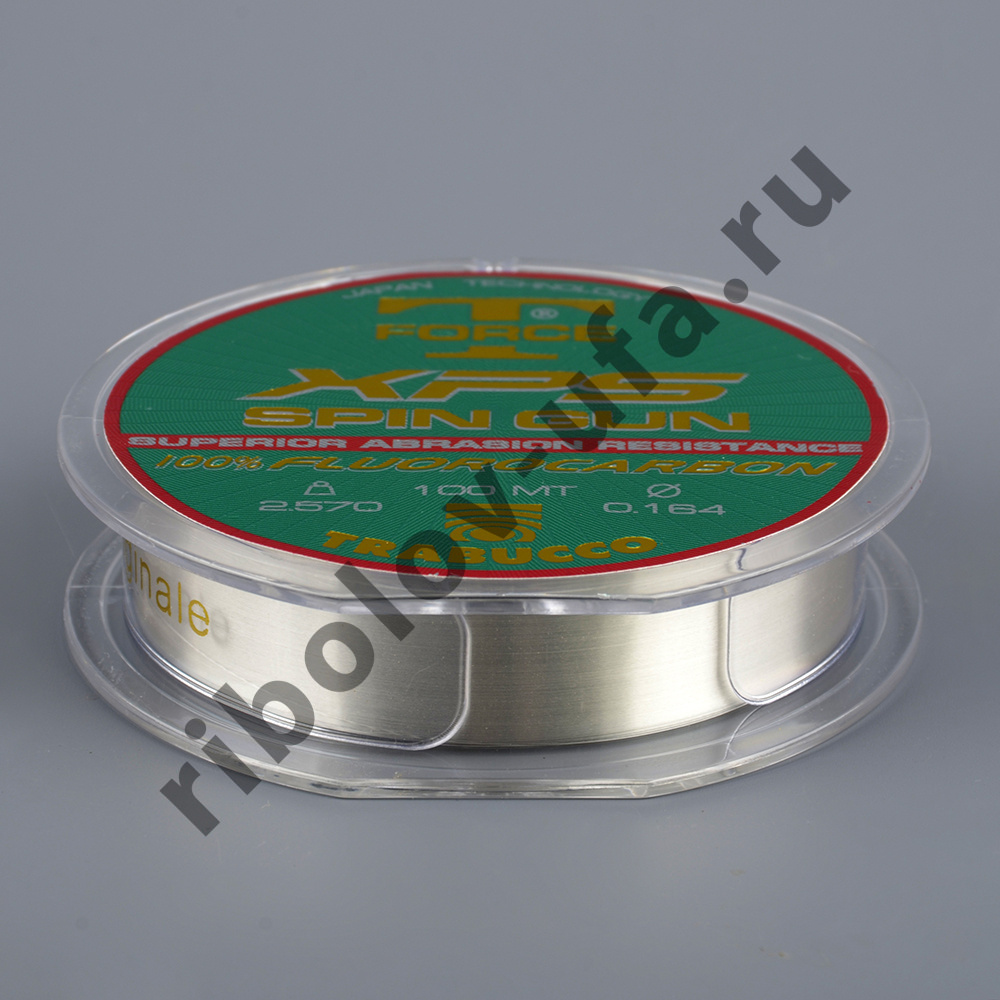 Леска Trabucco T-Force XPS Spin-Gun 100% 100 м, 0.220 мм, 4.410 кг
