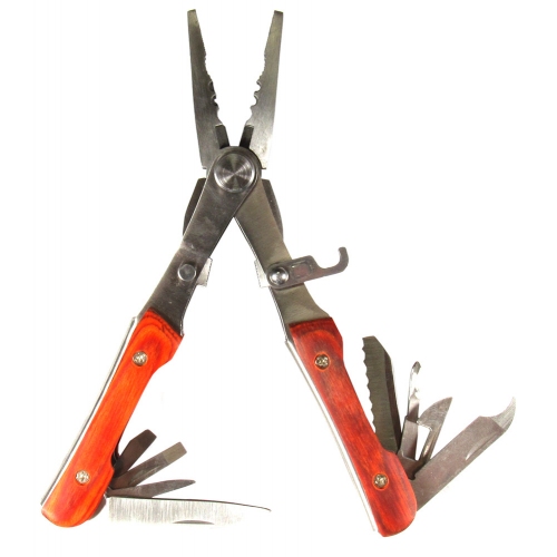 Мультитул (плоскогубцы-бокорезы) Следопыт  10 предметов, средний, в чехле,на блистере PF-MT-08