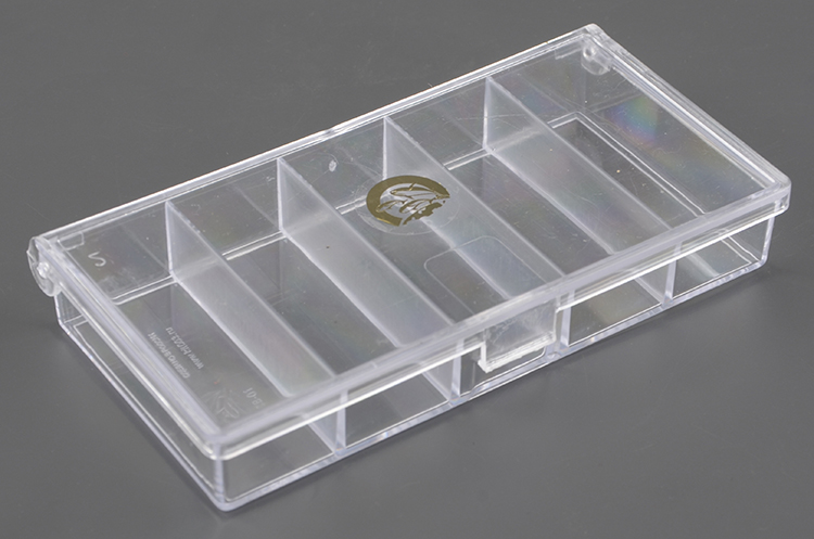 Коробка СВ-01 прозрачная (100*50*17мм) (5 отделений) Три Кита