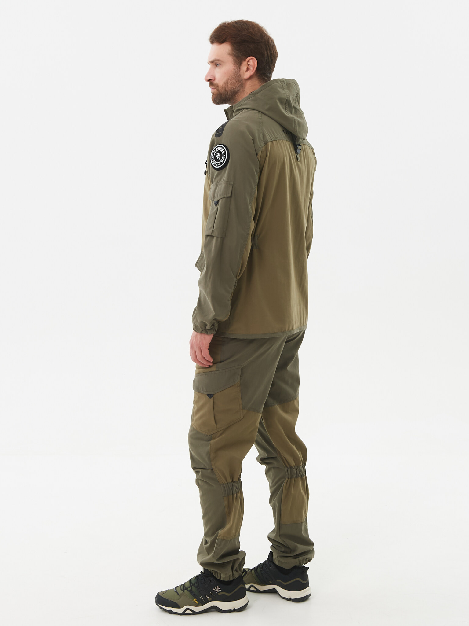 Костюм летний Горка-Люкс ткань Ravena Peach Wash цвет Хаки (Размер: 48-50, Рост: 170-176)