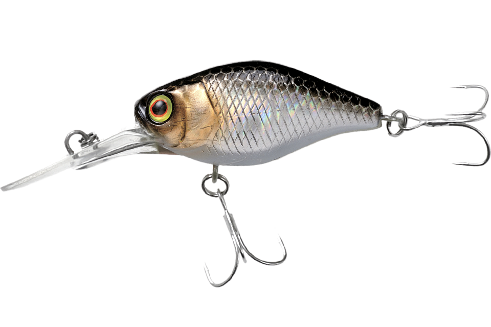 Воблер Jackall Diving Chubby 38 дл. 3.8 см, гл. 1.0-1.5 м, 4.3 гр., floating, цв. hl silver & black