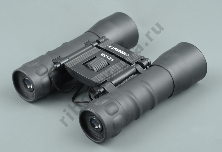 Бинокль Следопыт 12*32 черный 80*43*135 мм 278 гр в чехле BT-03