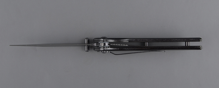 Нож складной Kosadaka N-F28B 16/9.0 см, 110 гр., черная рукоятка