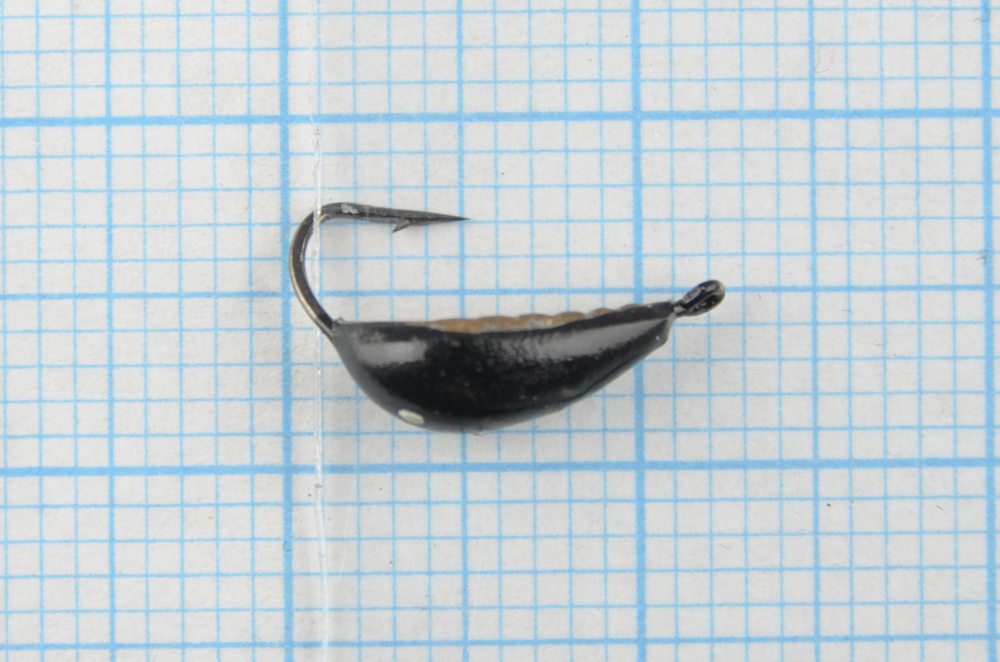 Мормышка свинцовая Санхар Кобра рифленая №3 латунь 