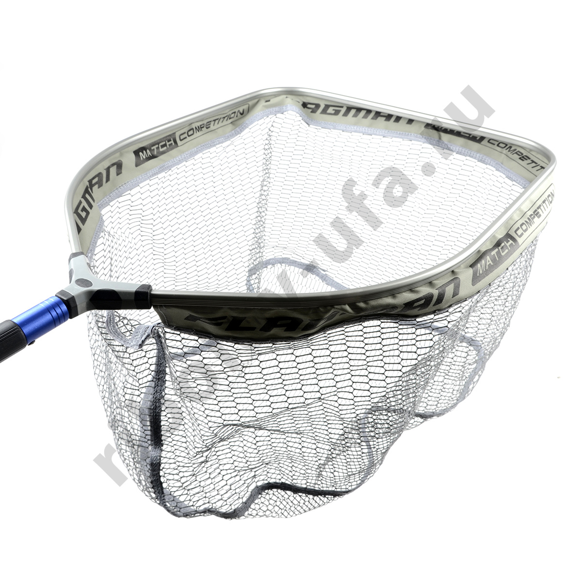 Голова для подсачека Flagman Grey Rubber Head Rectangular 40*50см, ячейка 14x5мм латекс