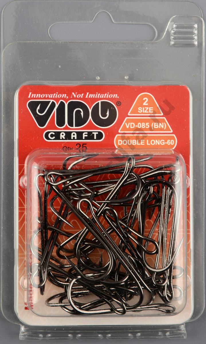 Крючок-двойник Vido Long Double поджатый № 2