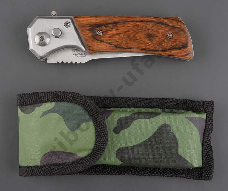 Нож No name складной большой ручка дерево