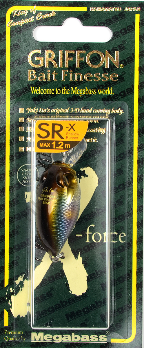 Воблер Megabass Bait Finesse SR-X Griffon 38мм 5,3гр 0-1,2м (PM Setsuki Ayu)