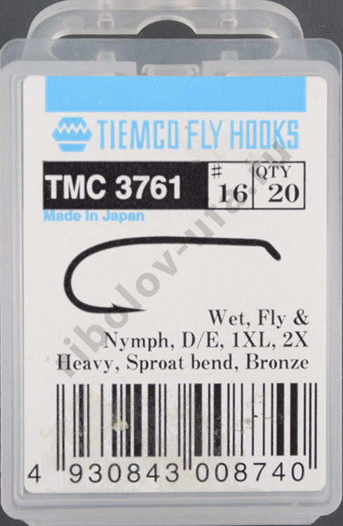 Крючки Tiemco TMC3761 #16 (20 шт)