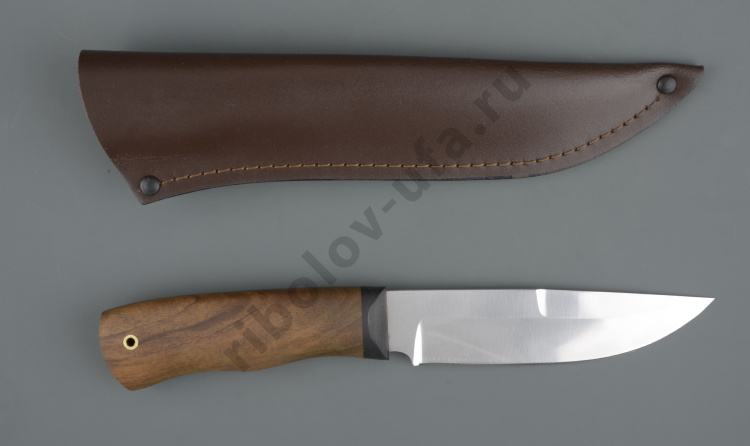 Нож упрощ. Акула-У хирургич.нерж.сталь, 65х13, орех (ручная работа)
