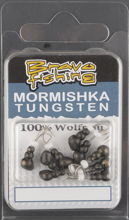 Мормышка вольфрам Bravo Fishing Муравей с отверст. коза 4.0 мм 1,30гр Bn с бисером