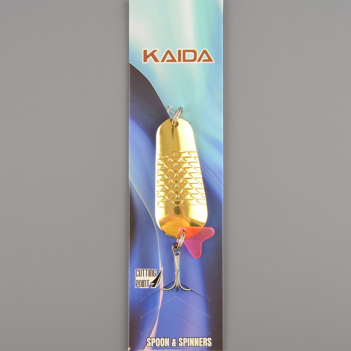 Блесна Kaida колеблющаяся 21001 18гр. цв.05 двойная шумовая