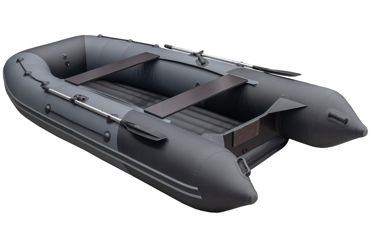 Лодка Таймень RX 3700 НДНД  графит/черный
