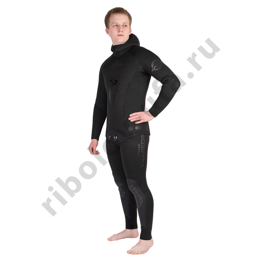 Гидрокостюм Scorpena 5мм All Black р. L (25)