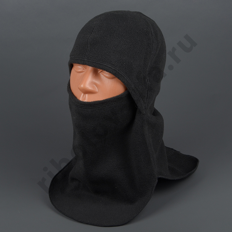 Балаклава буклированный флис цв. черный (6250)