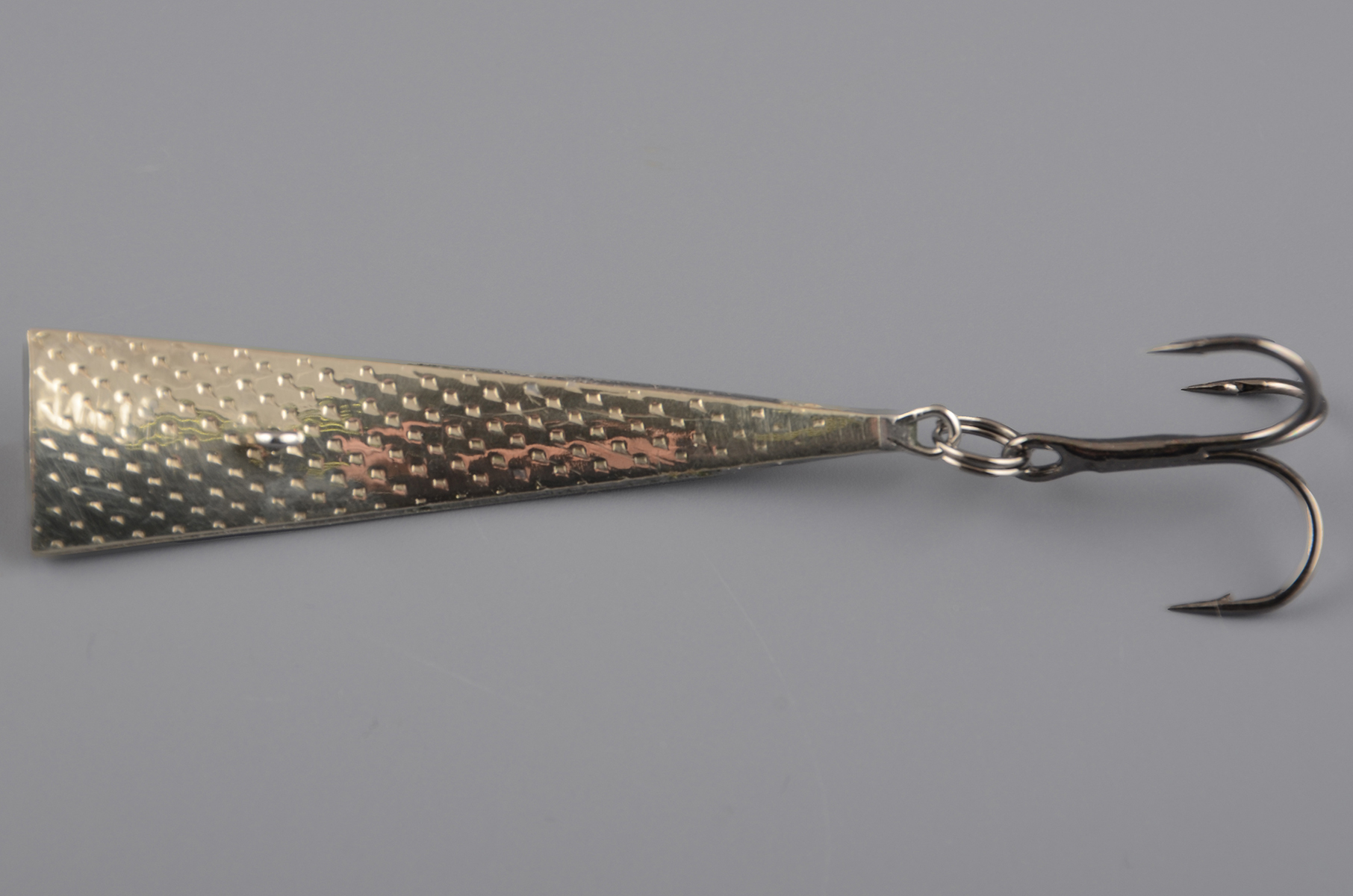 Блесна зимняя Жор Мормышка-клык Треуголка тройник 16гр ник/ник