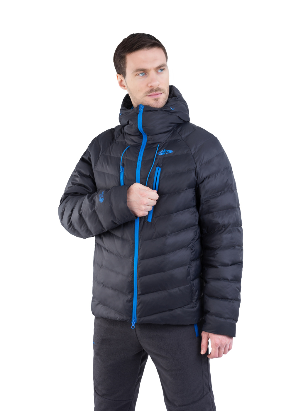 Куртка демисез.Novatex Иртыш Grayling, графит р. 52-54 рост 170-176